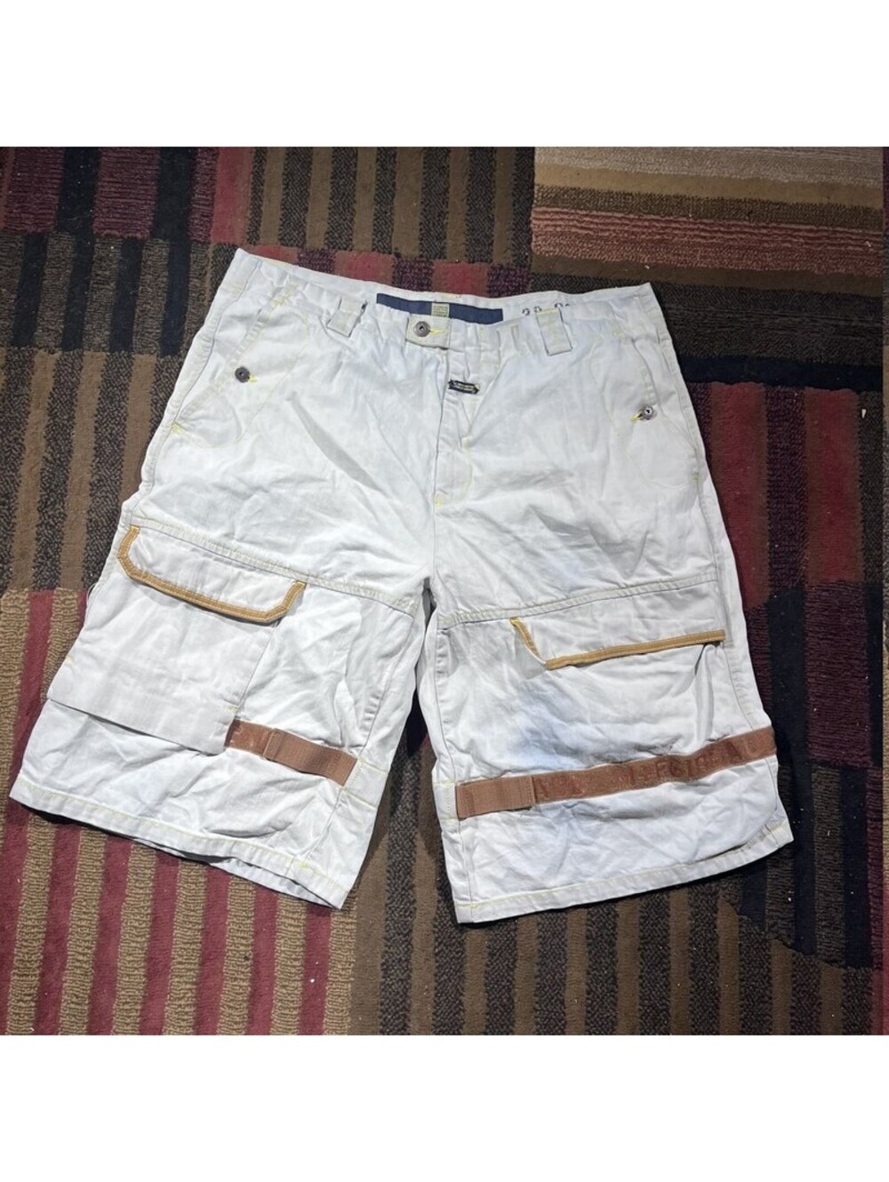 Vintage Marithe Francois Girbaud light cargo shorts